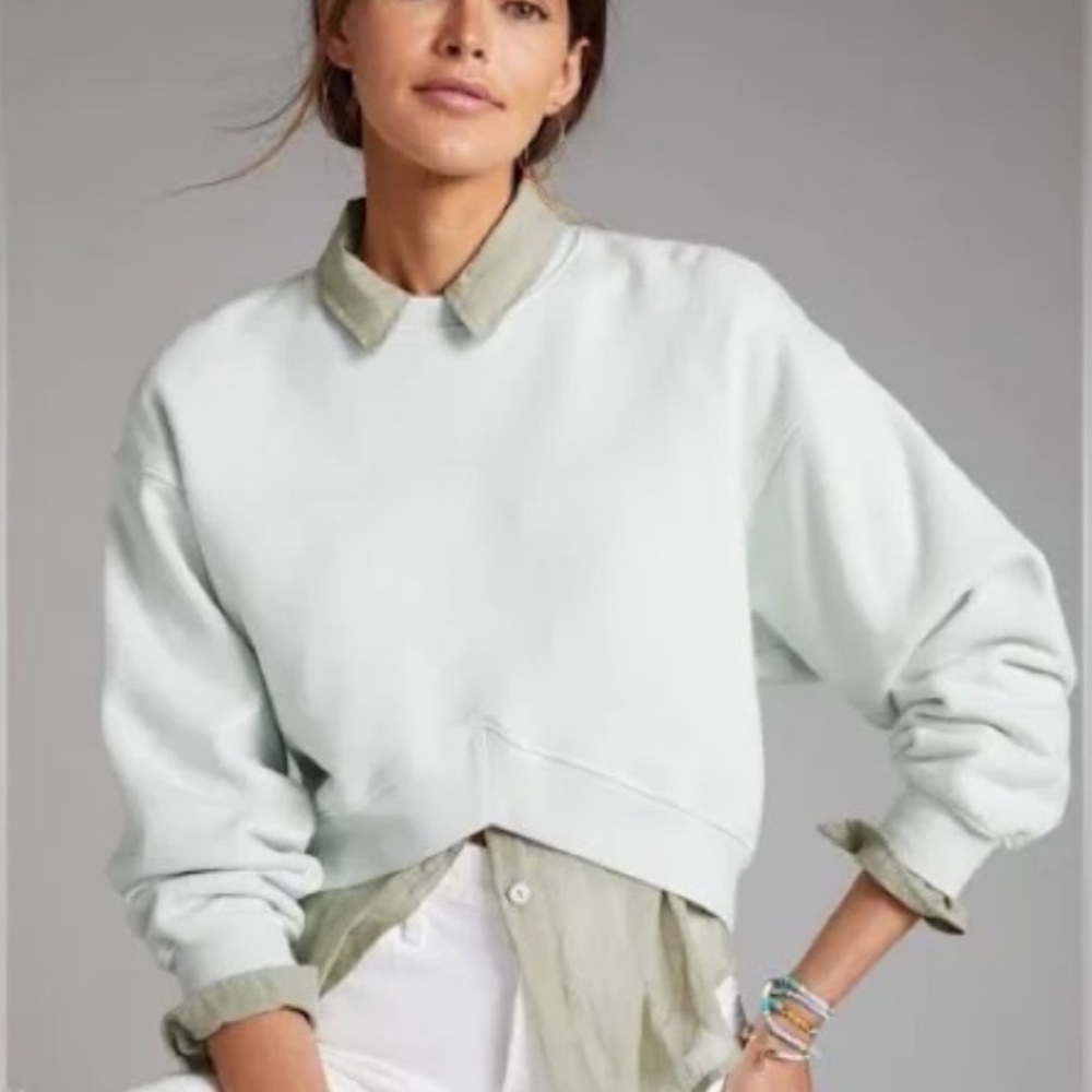 Agolde mint green sweatshirt